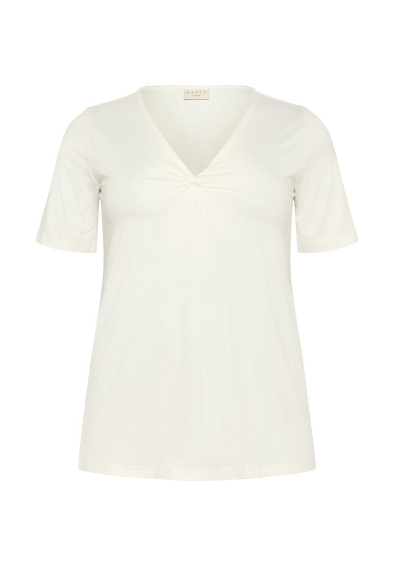 Kaffe Curve T-shirt basic crème