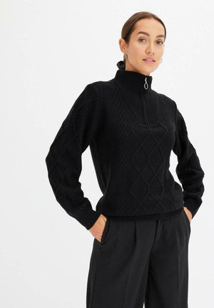 TROYER - Pullover - black