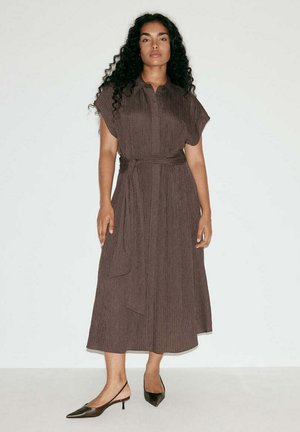 Mango, ADULT - Vestido camisero - dark brown