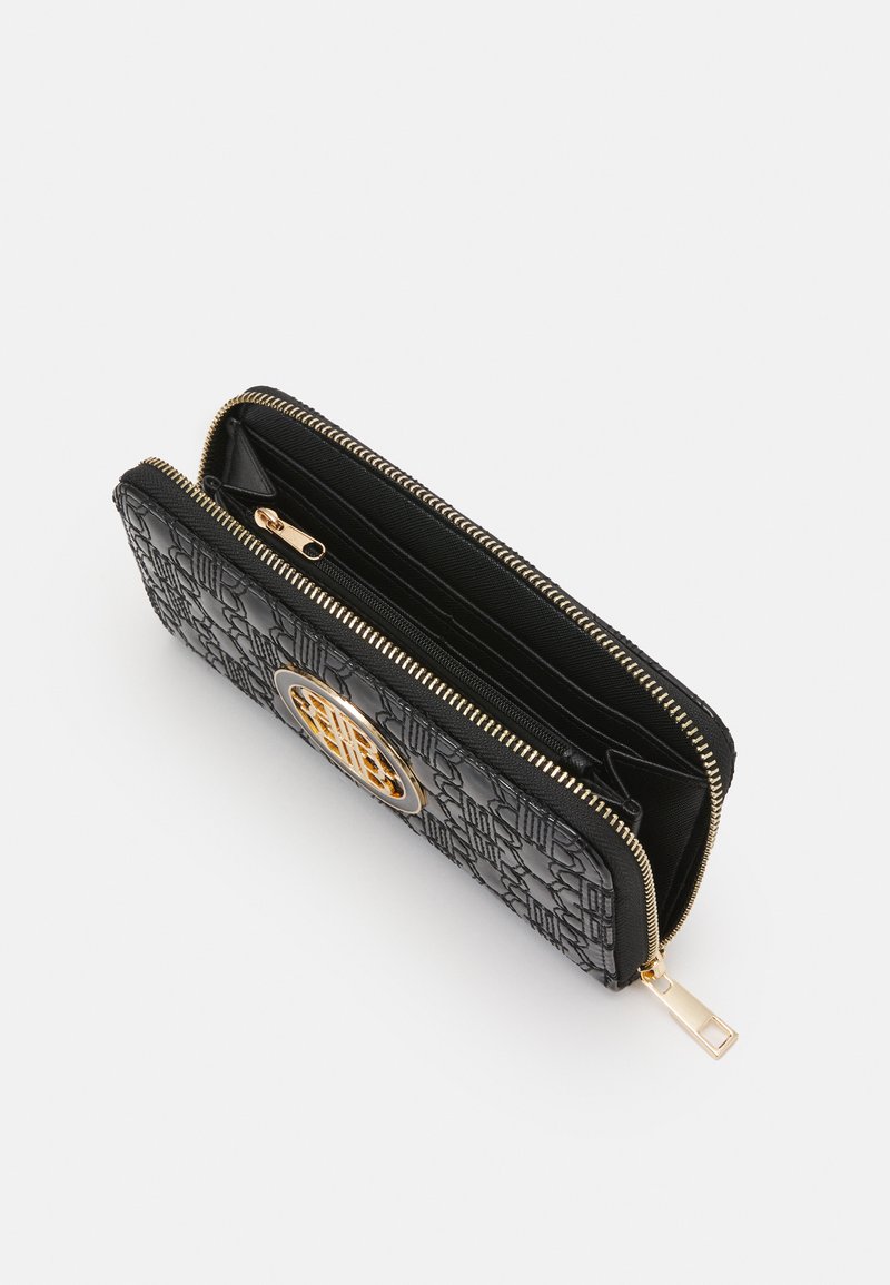Damen Geldbörsen | River Island QUILTED CIRCLE ENAMEL Geldbörse black/schwarz - JW92025 Damen Geldbörsen | River Island QUILTED CIRCLE ENAMEL Geldbörse black/schwarz - JW92025