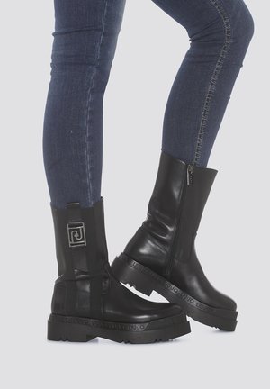 LIU JO Bottines de cowboy / motard - black