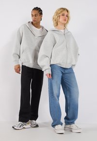 YOURTURN SCUBA ZIP UNISEX - Felpa con zip - mottled light grey