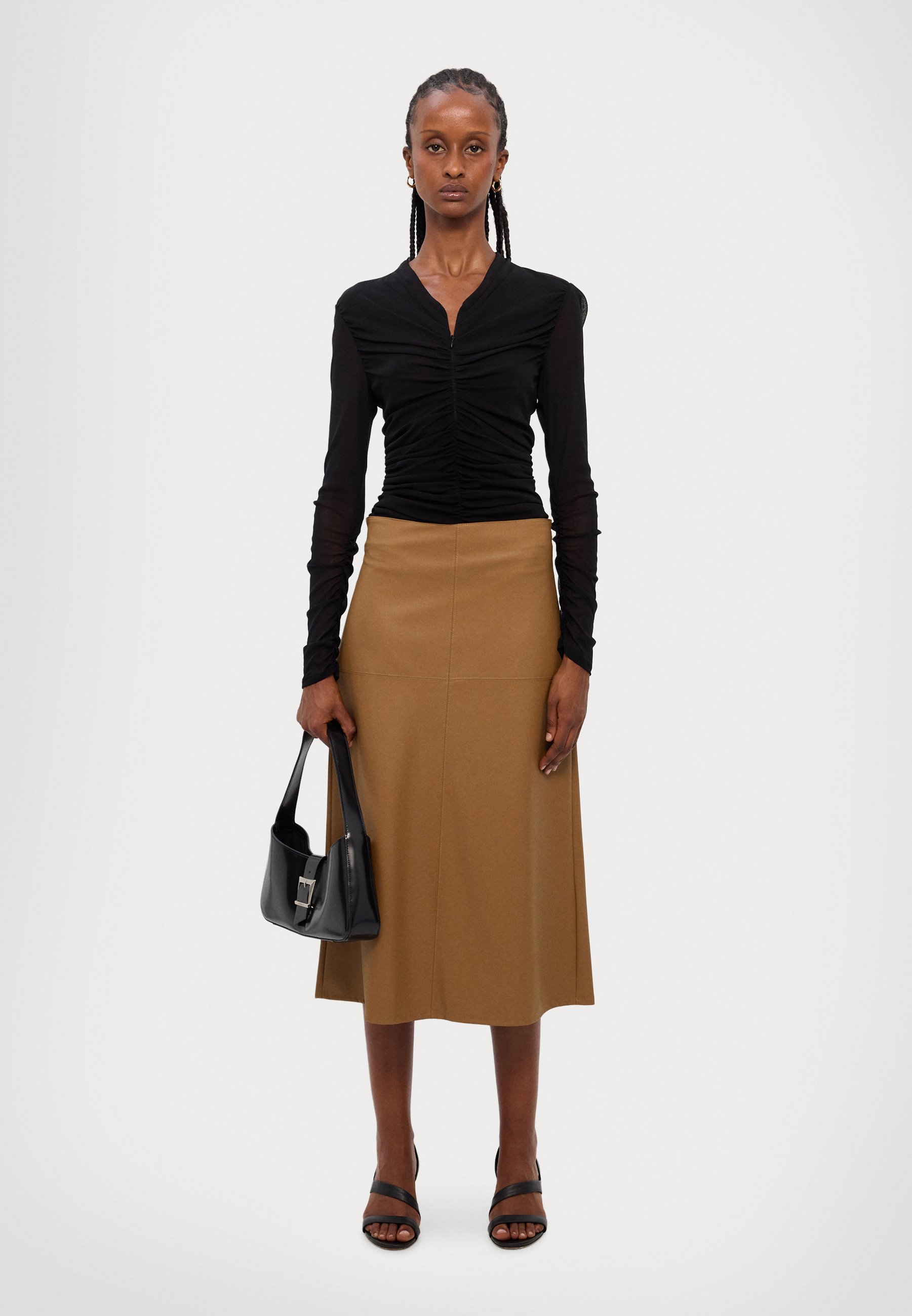 Max Mara Leisure SCILLI - A-line skirt - cuoio/brown - Zalando.co.uk