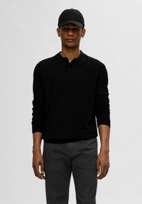 Selected Homme Polo majica - black