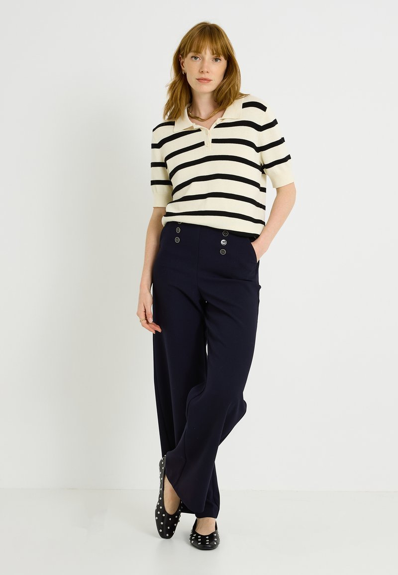 Pantalon Bleu Marine Grain De Malice Taille 46 - Style Marin - Occasion Très Bon état