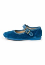 Ballerine In Velluto Lucido Per Bambina - Pisamonas Con Bottone Decorativo - Comode E Eleganti