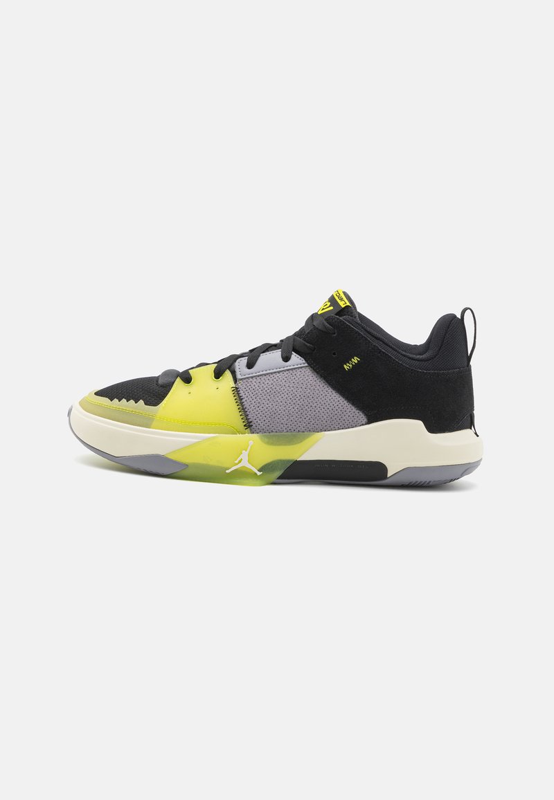 Jordan JORDAN ONE TAKE 5 - Basketbola apavi - black/cyber/anthracite/coconut milk/cement grey