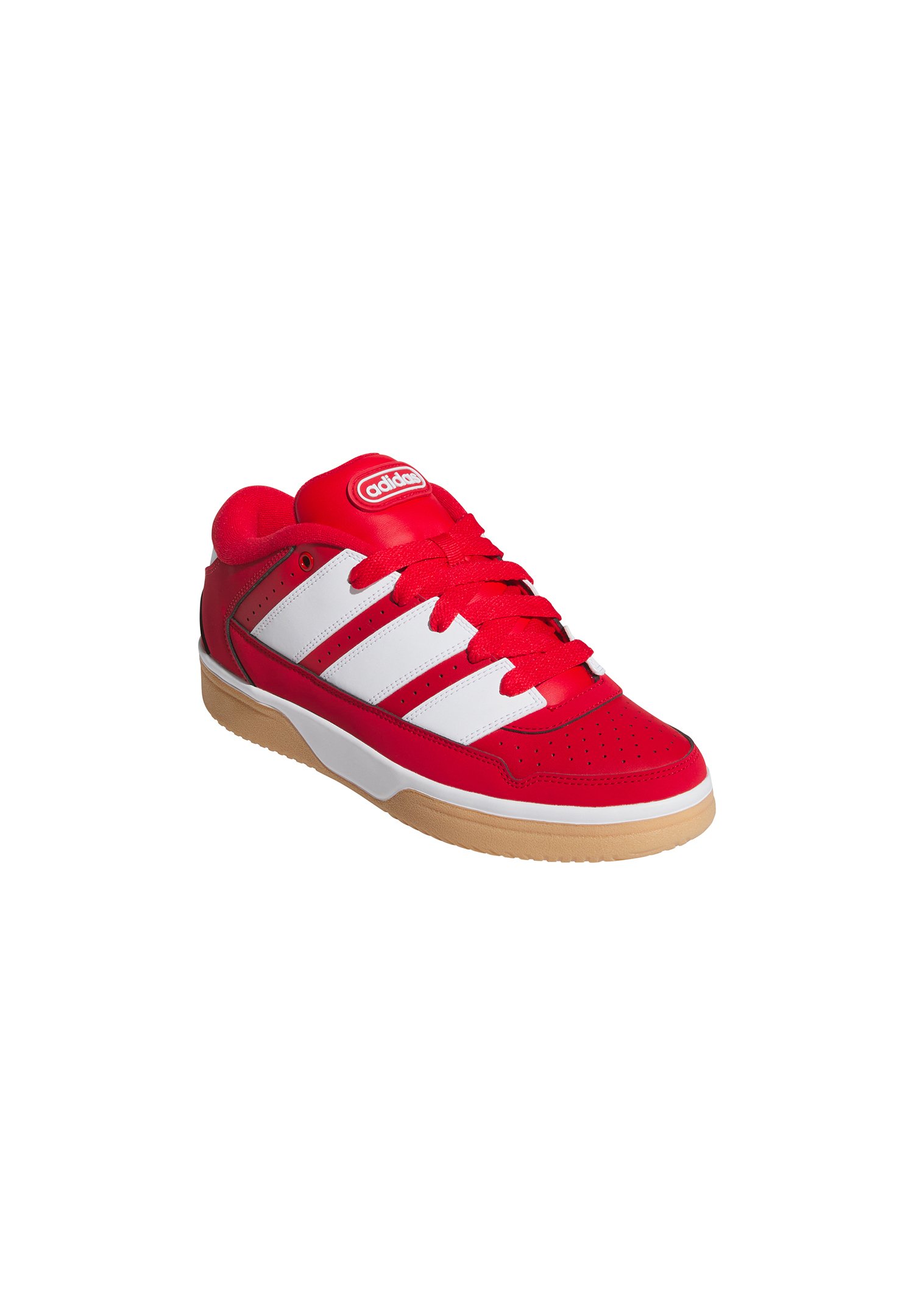 adidas red and white skate shoes