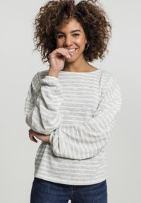 Urban Classics Strickpullover - grey/white
