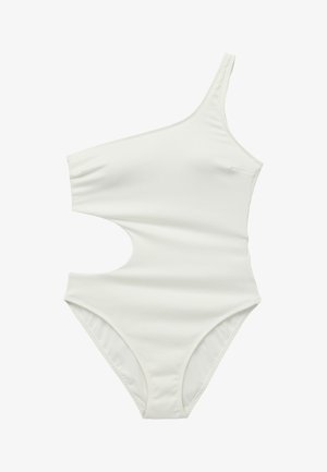 Koton, ONE-SHOULDER SWIMSUIT. - Badpak - ecru