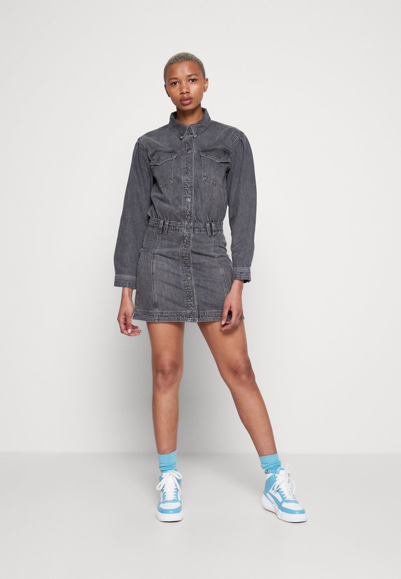 American Eagle DRESS Denimové šaty black/černá Zalando.cz