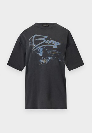 ANINE BING, KENT TEE EAGLE - T-shirt print - washed black