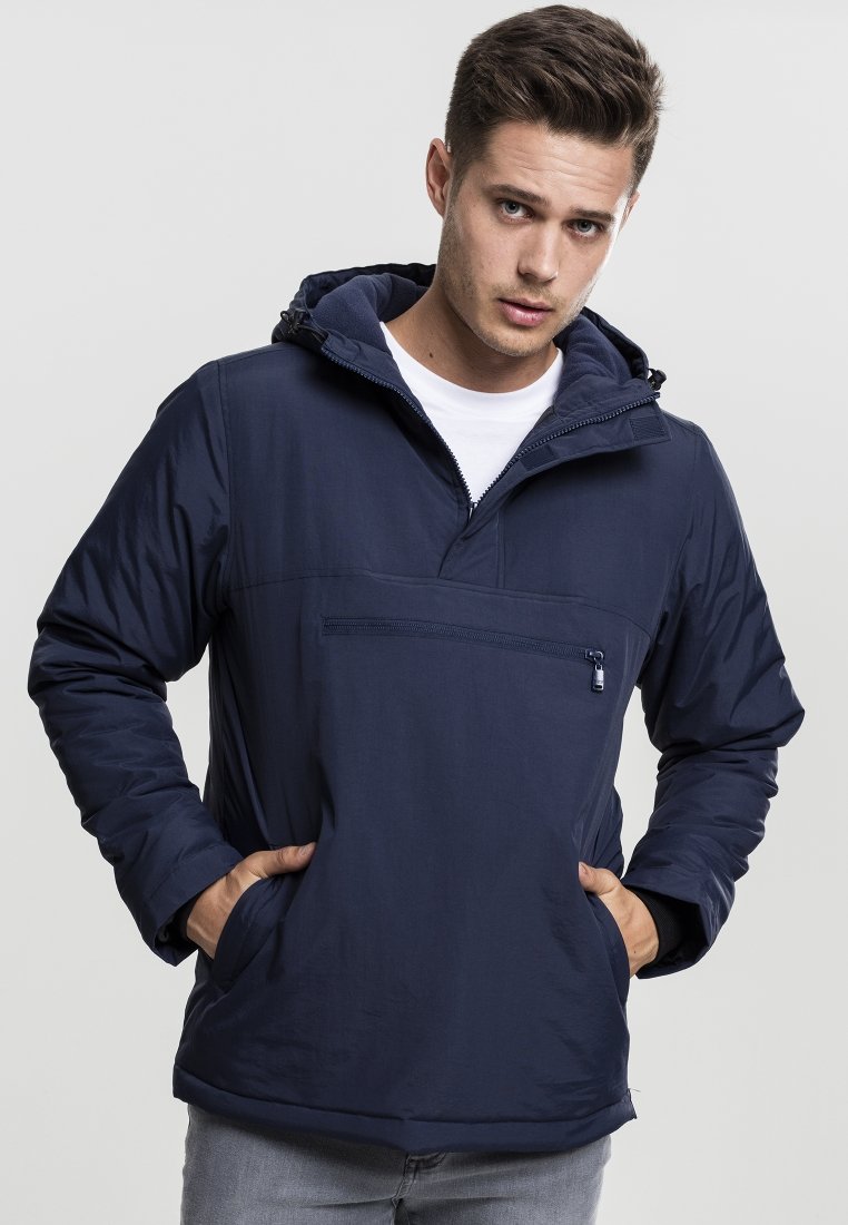 Urban Classics PADDED PULL OVER JACKET - Lengva striukė - navy