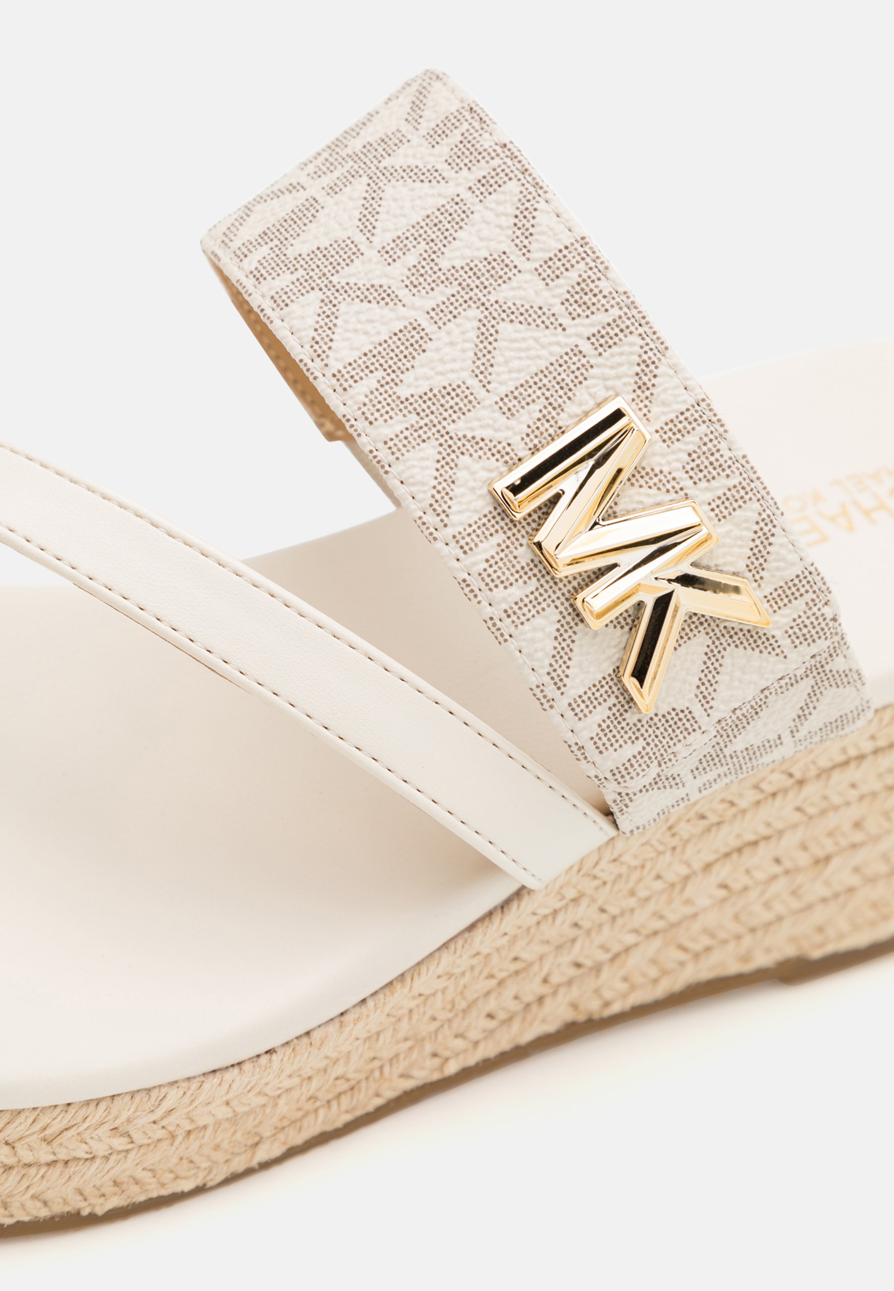 MICHAEL Michael Kors JILLY MID WEDGE - T-bar sandals -  vanilla/multi-coloured/off-white - Zalando.co.uk