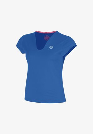 BIDI BADU, T-SHIRT V-NECK T-SHIRT W - T-shirt con stampa - prinzess blue