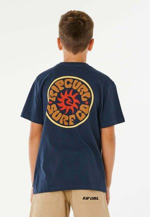 À MANCHES COURTES PACIFIC RINSE CIRCLE  - T-shirt imprimé - dark navy