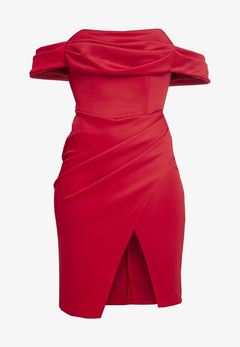 miss selfridge red bodycon dress Miss Selfridge ruched front mini dress in red