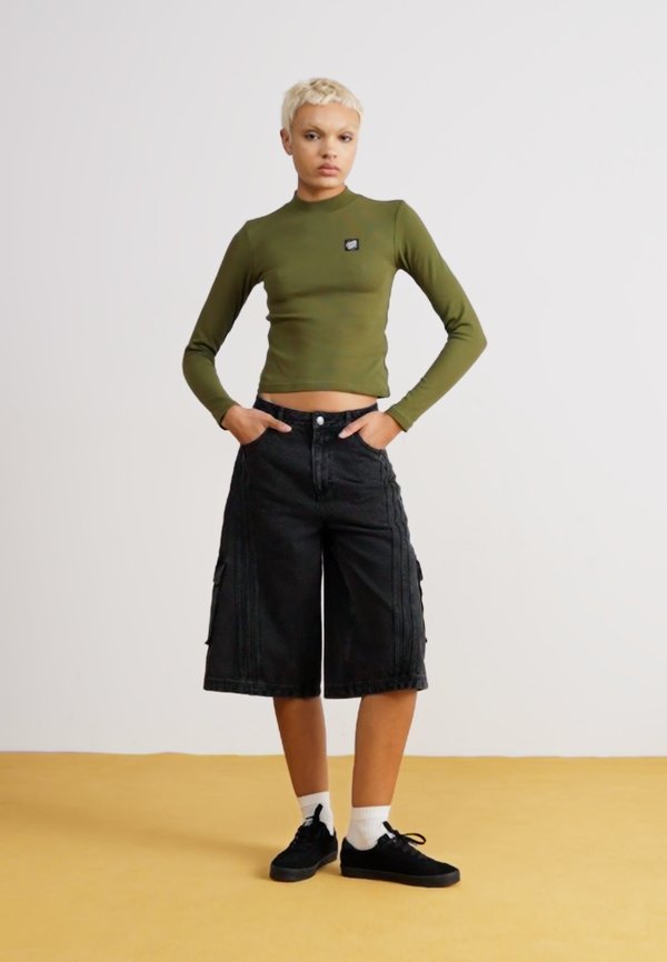 OPUS DOT MOCK NECK - Long sleeved top - sea kelp4