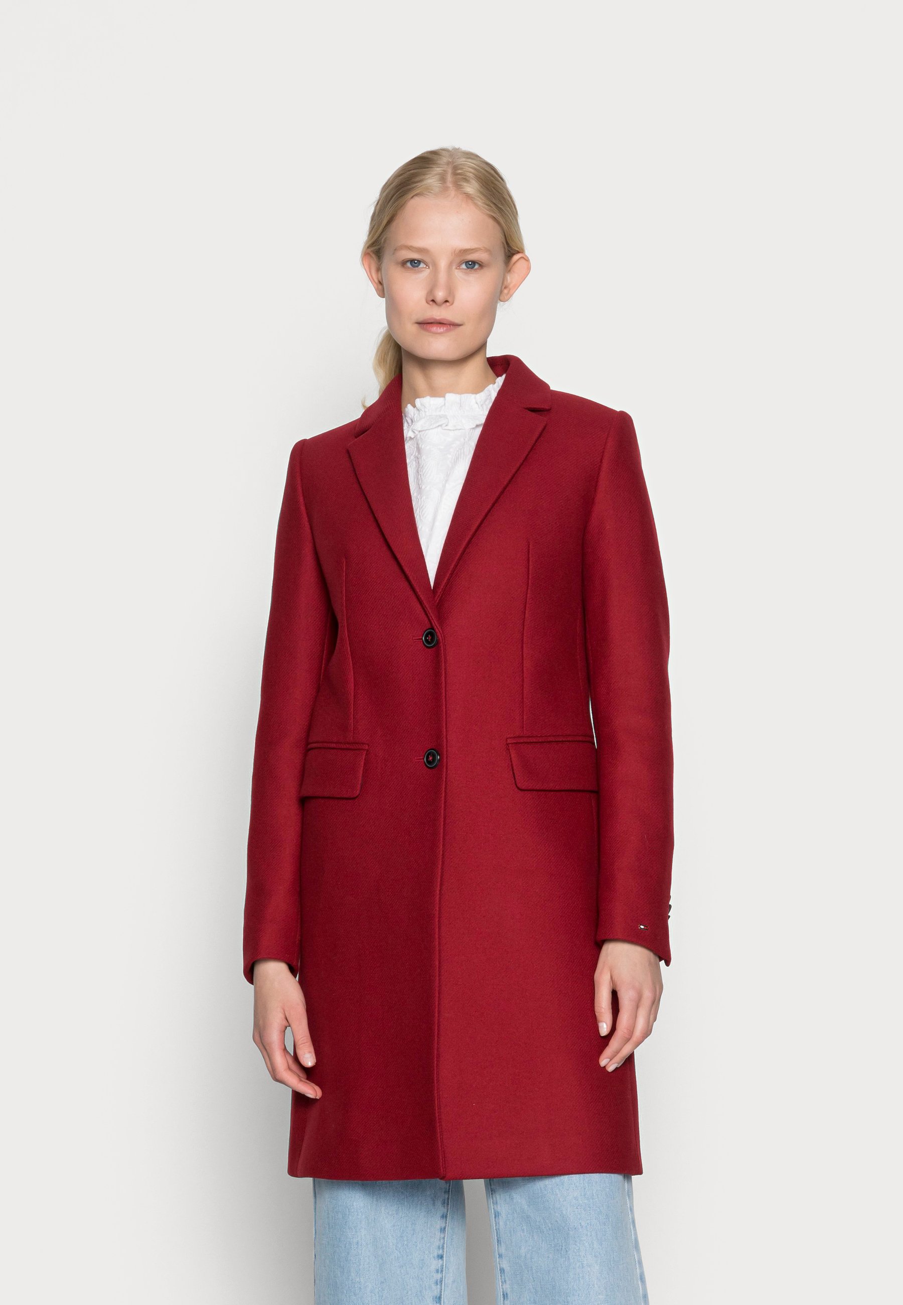 manteau rouge tommy hilfiger