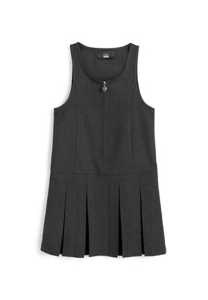 Next ZIP FRONT SCHOOL PINAFORE SLIM FIT - Rochie de zi - grey