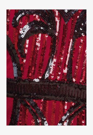 Goddiva SEQUIN EMBROIDERED  - Vestido de cóctel - wine