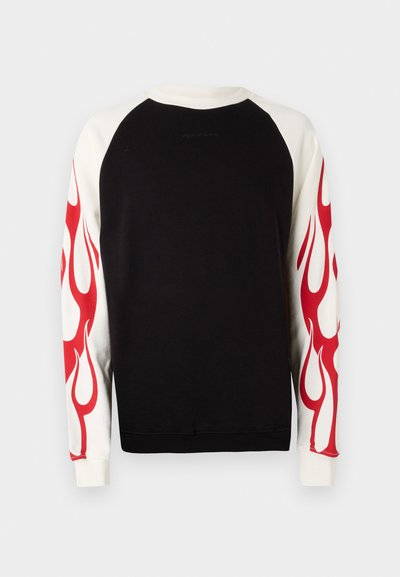 Vision of Super CREW NECK WITH FLAMES - Felpa - black