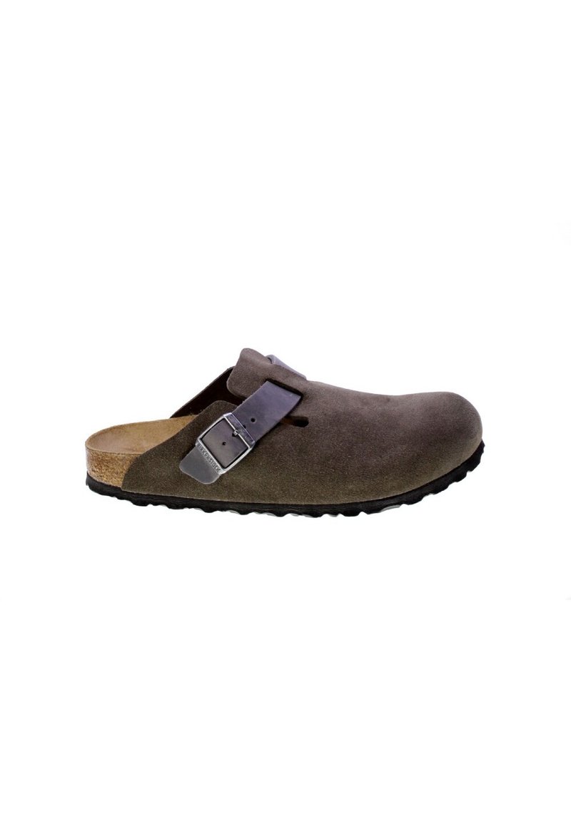 Birkenstock - BOSTON LEVE/LEOI REGULAR - Matalakantaiset pistokkaat - concrete gray, Suurenna