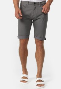 INDICODE JEANS VILLEURBANNE - Denim shorts - pewter