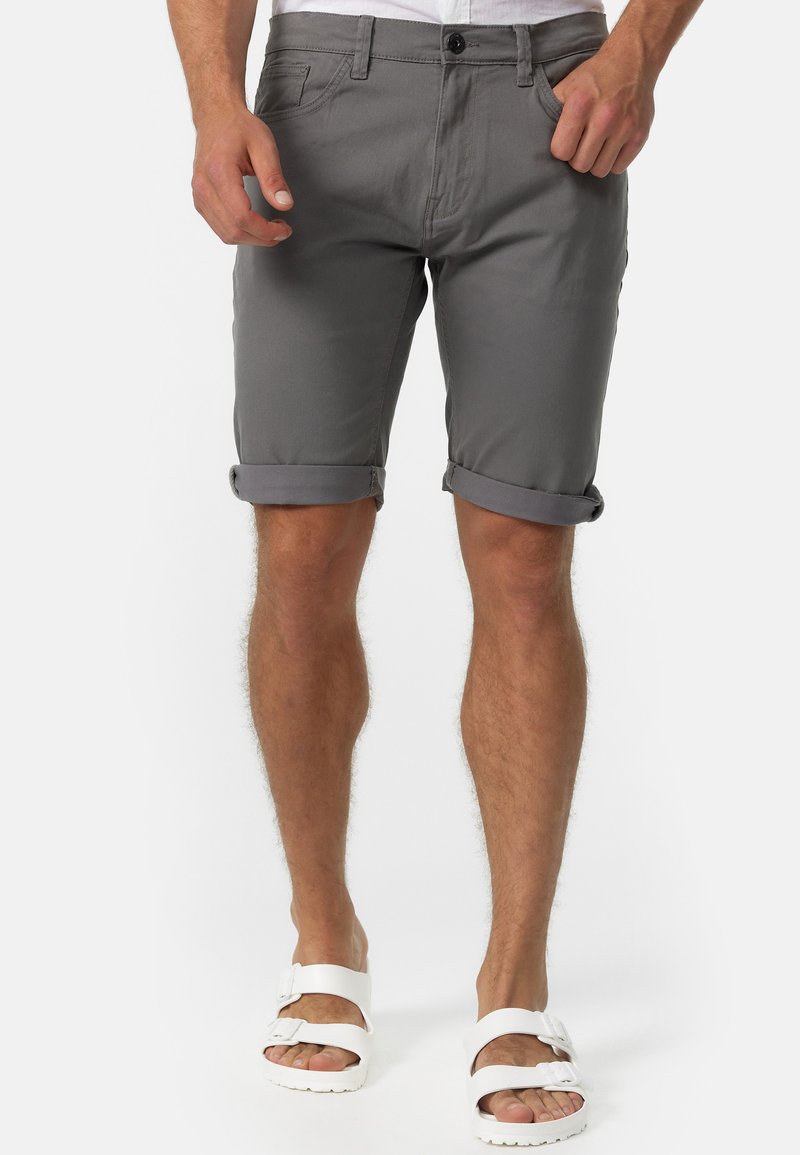 INDICODE JEANS VILLEURBANNE - Denim shorts - pewter