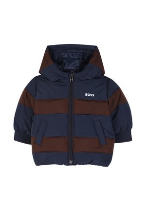 BOSS Kidswear, DOUDOUNE À CAPUCHE - Manteau d'hiver - bleu cargo