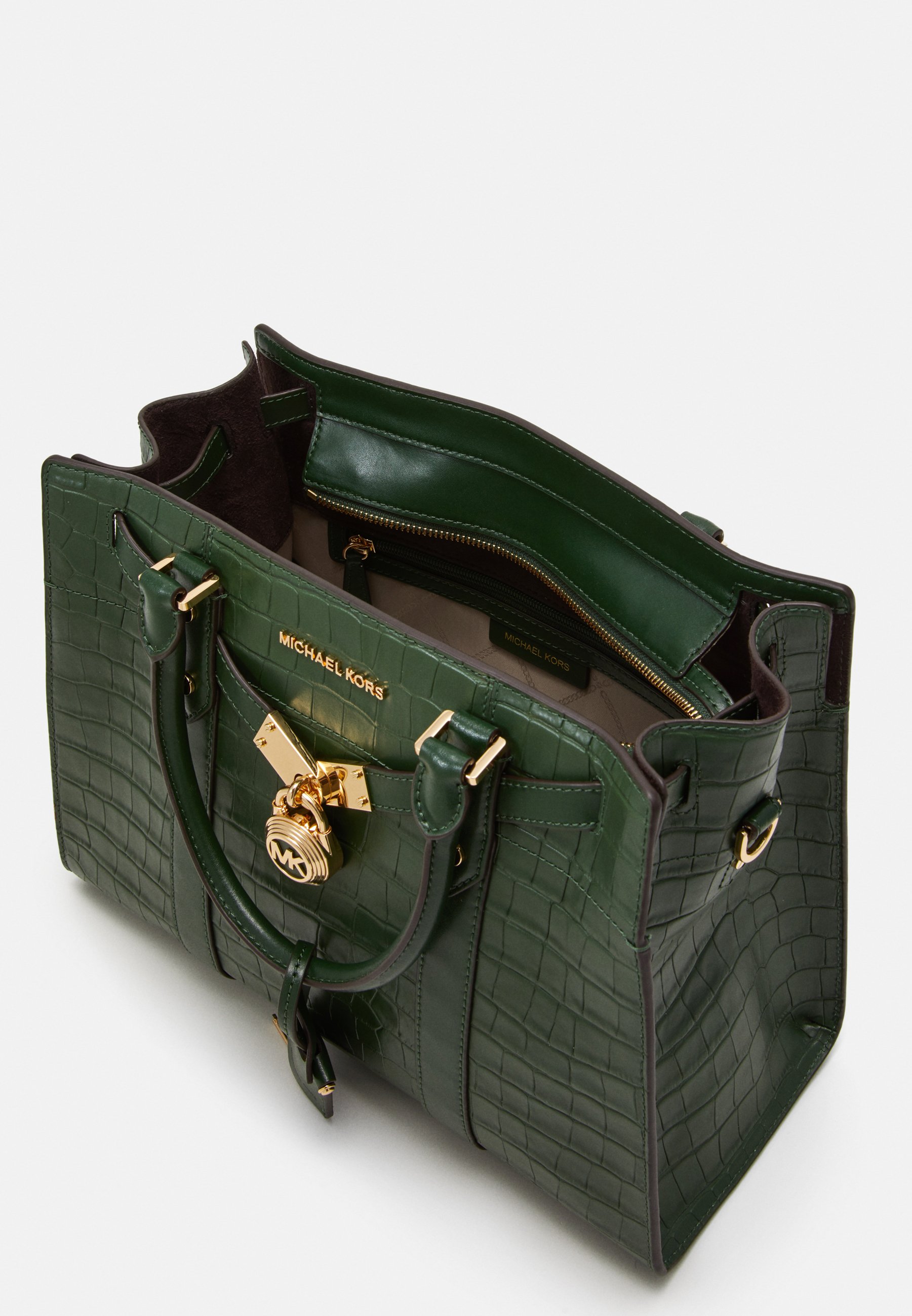 MICHAEL Michael Kors SATCHEL Handväska moss Zalando.se MICHAEL Michael Kors SATCHEL Handväska moss Zalando.se