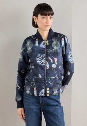 REVERSIBLE QUILTED - Bomberjacke - sky captain