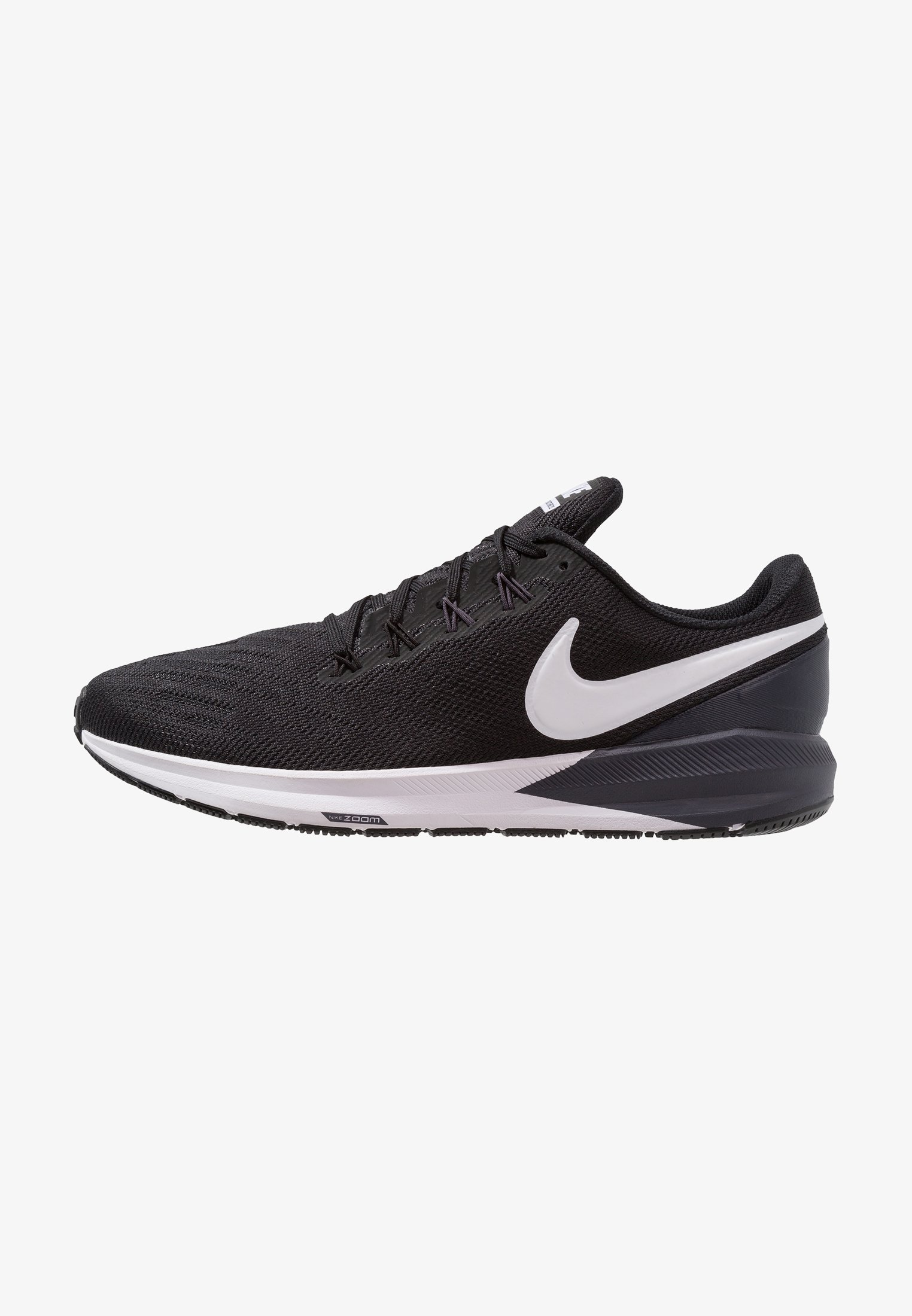 Nike Performance AIR ZOOM STRUCTURE 22 - Laufschuh Stabilität -  black/white/gridiron/schwarz - Zalando.de nike laufschuhe air zoom structure 22