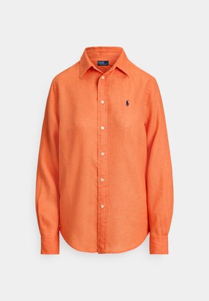 CLASSIC FIT LINEN SHIRT - Πουκαμίσα με κουμπιά - true orange