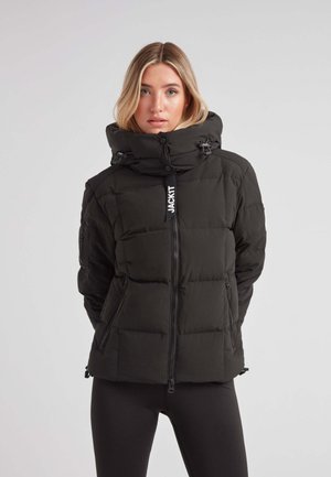 EZ BOXED PUFFER RACER - Gewatteerde jas - matt black