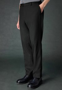 Next TEXTURED STRIPE - REGULAR FIT - Bukser - black