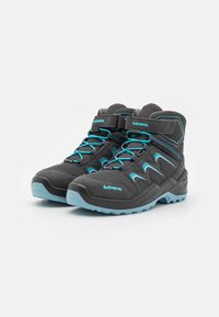 Lowa MADDOX WARM GTX MID UNISEX - Stivali da neve  - graphite/aquamarine