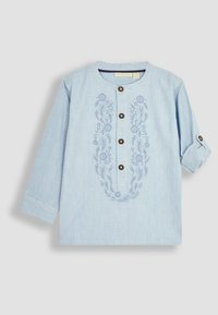JoJo Maman Bébé 2-PIECE EMBROIDERED GRANDAD SET- REGULAR FIT - Kelnės - blue