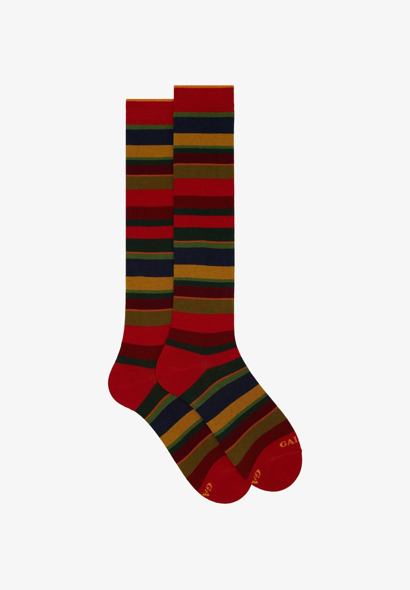 Gallo WITH STRIPES - Calzettoni - rosso loden