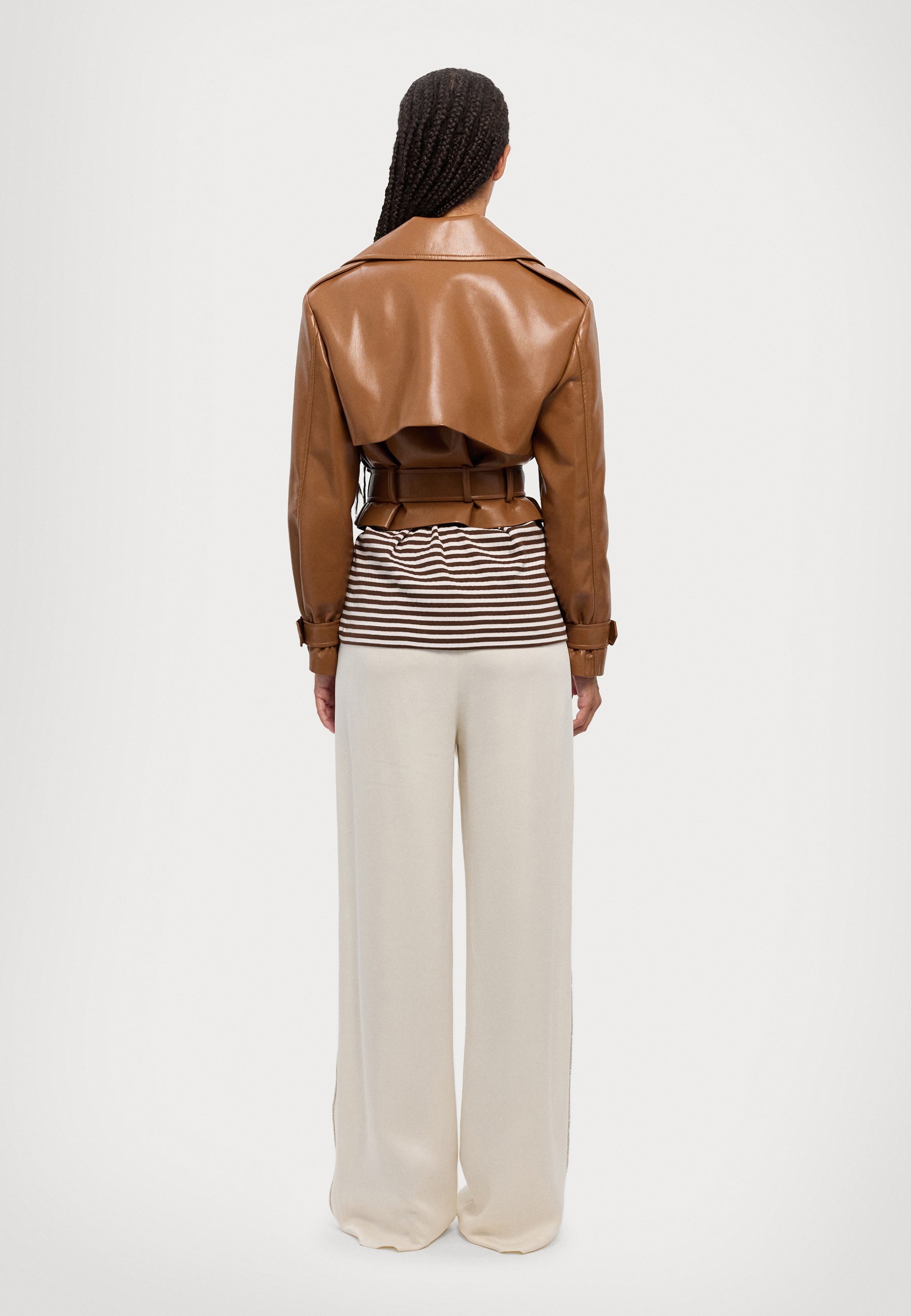 meltthelady cropped leather like jacket 【公式通販】