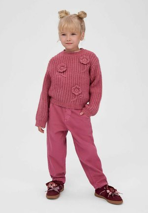 MINOTI, BALOON FIT AND PAPERBAG WAIST - TROUSERS - Trousers - pink