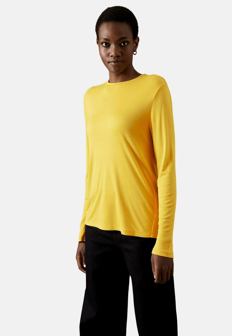 Marks & Spencer ROUND NECK LONG SLEEVE Top bright gold/dorado