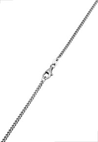 Silikedja med en vriden länkddesign och en kräftklämma. Slät textur, enhetliga länkar och glänsande yta.