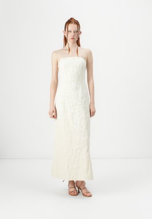 BRIDAL STRAPLESS BROCADE GOWN - Ballkleid - snow white