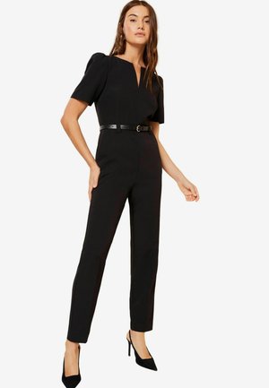 Friends Like These SHORT SLEEVE TAILORED V NECK REGULAR FIT - Overal - black