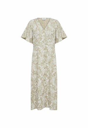 Levete Room, LR-RUNI 2 - Vestido camisero - c - grey green combi