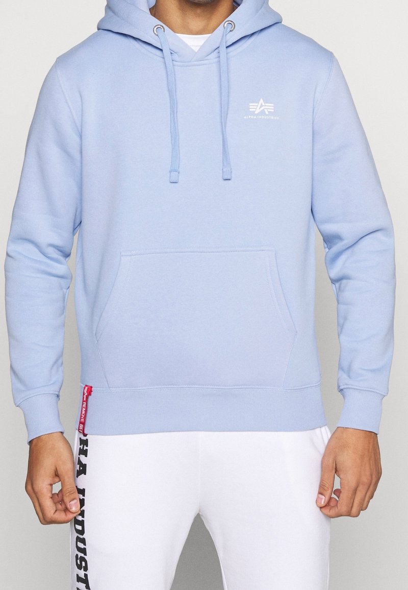 Alpha Industries Felpa con cappuccio - light blue