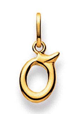 MUAU Schmuck BUCHSTABE  - Anhänger - gelbgold