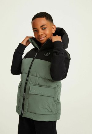 SHOWER RESISTANT COLOURBLOCK  - Vest - khaki green