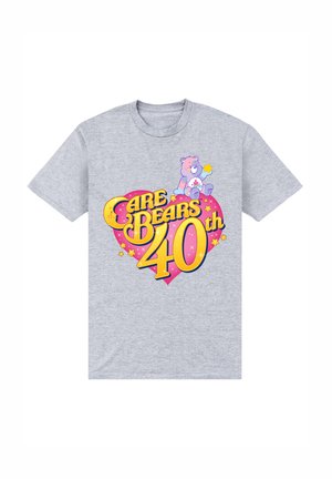 CARE BEARS 40TH ANNIVERSARY A LOT - Camiseta estampada - heather grey